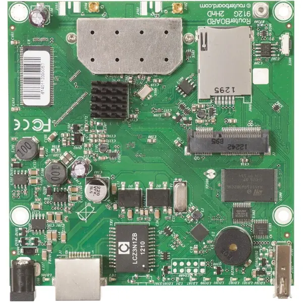 MikroTik RouterBoard Wireless MikroTik RB912UAG-2HPND, 2.4 GHz, 802.11b/g/n, Gigabit LAN, MiniPCIe