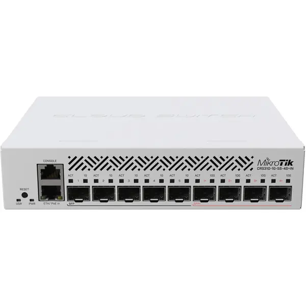 MikroTik Switch MikroTik CRS310-1G-5S-4S+IN, 9 Porturi