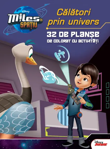 Miles în spațiu. Călători prin univers. 32 de planșe de colorat cu activități