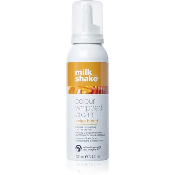 milk_shake® Colour Whipped Cream spuma tonica pentru toate tipurile de păr Beige Blond 100 ml