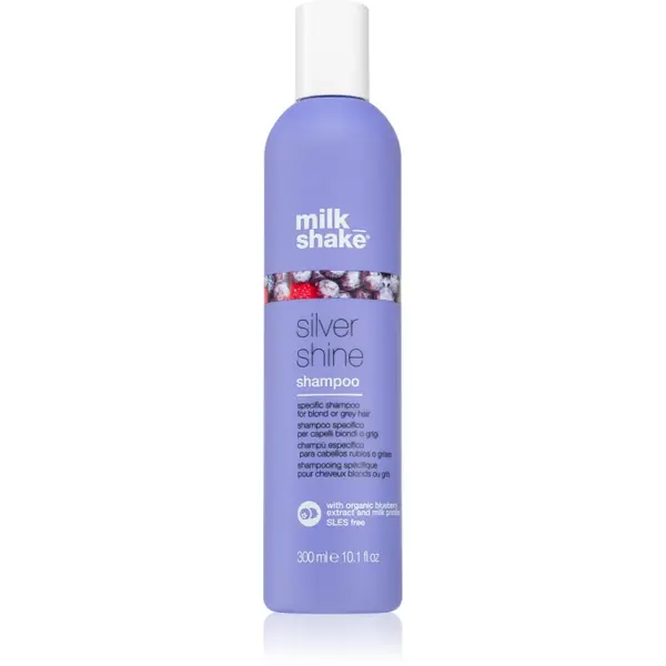milk_shake® Silver Shine șampon pentru păr blond neutralizeaza tonurile de galben 300 ml
