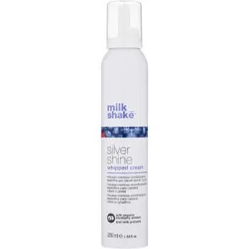 milk_shake® Silver Shine spumă cremoasă pentru păr blond neutralizeaza tonurile de galben
