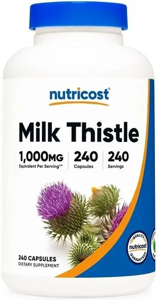 Milk Thistle, 1000 mg, 240 capsule, Nutricost