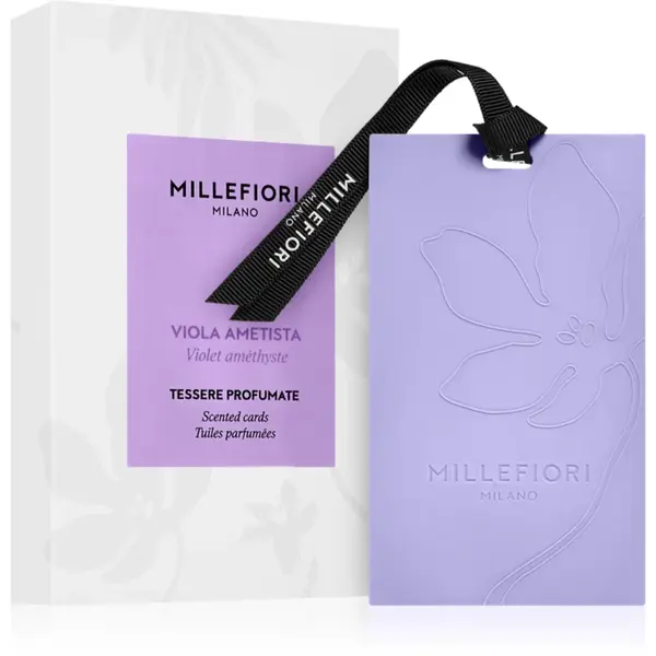 Millefiori Milano Laundry Viola Ametista card parfumat 3 buc