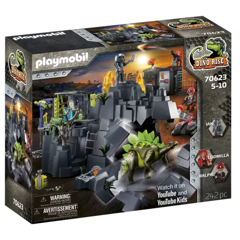 Mina de cristal cu dinozaur 70623 Playmobil
