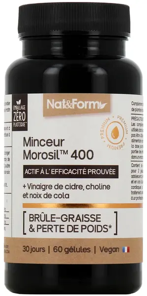 Minceur Morosil 400 – Formulă pentru slăbire, 60 capsule, Nat&Form