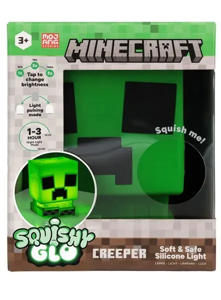 Minecraft Creeper Squishyglo Siliconee Light Rechargeable