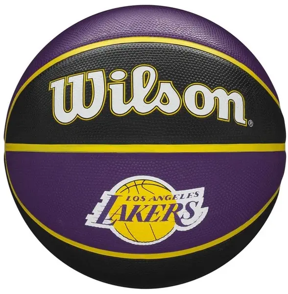 Minge de baschet Wilson - Team Tribute LA Lakers, mărimea 7, mov