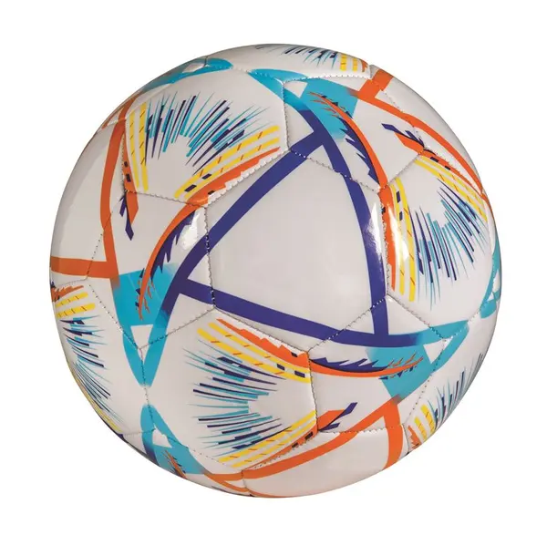 Minge de fotbal Rs Toys din piele ecologica model Colours diametru 23 cm