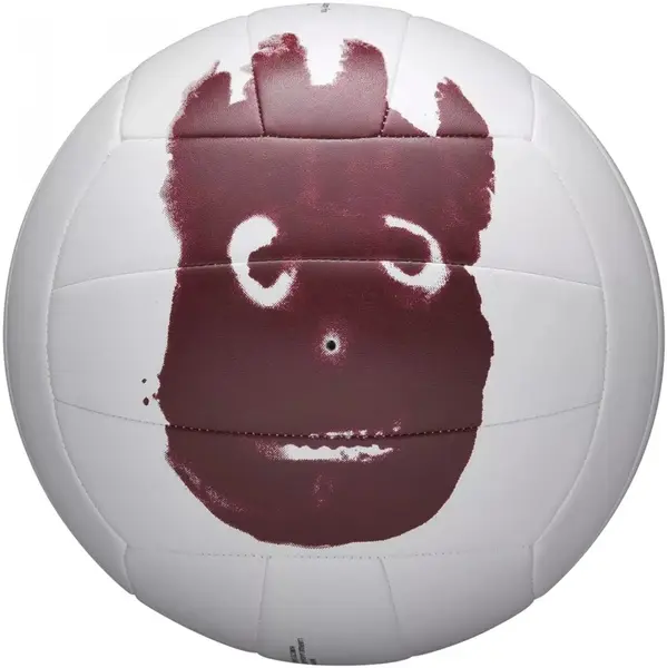 Minge de volei Wilson - Mr. Wilson Cast Away, mărimea 5, albă