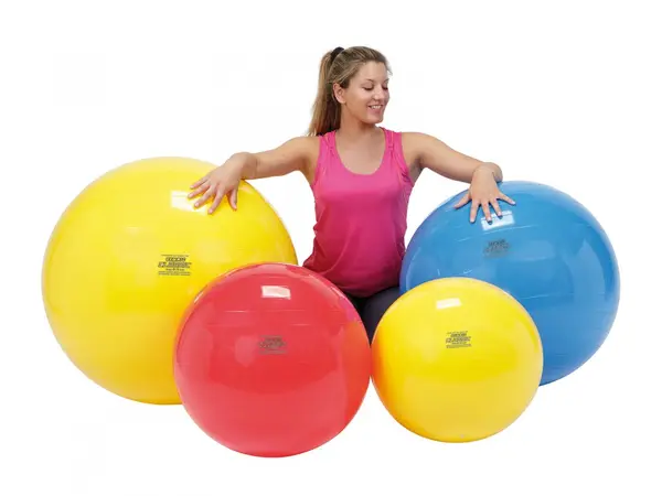 Minge fizioterapeutica Gymnic Clasic Rosu diametru 55 cm