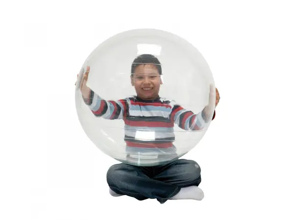 Minge fizioterapie transparenta Opti Ball diametru 55 cm