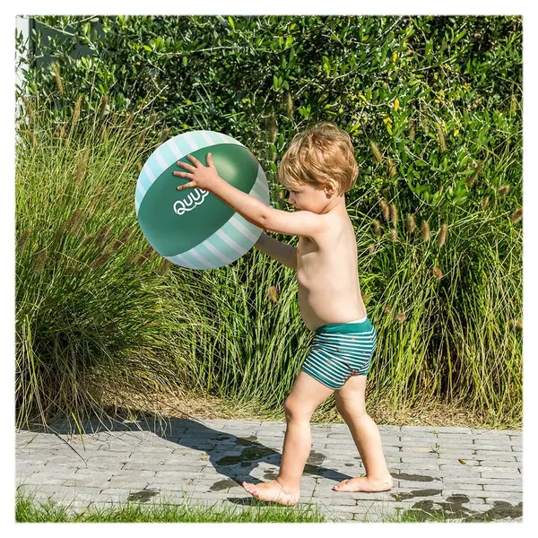 Minge gonflabila de plaja pentru copii, Quut Toys, culoare verde