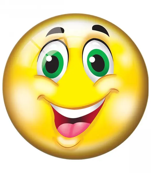Minge mare din PVC 23 cm Emoji