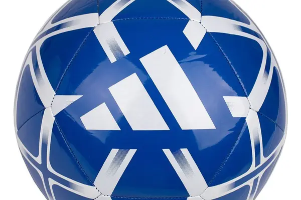 Mingie de fotbal Adidas Starlancer albastru cu alb, marimea 5