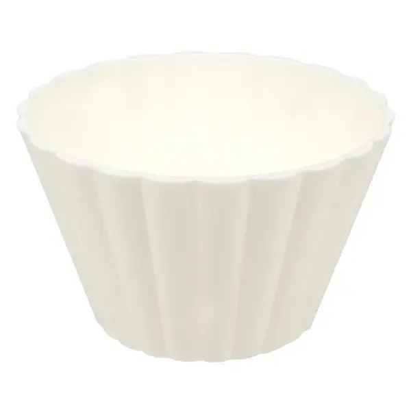 Mini bol pentru servire,plastic,alb,125 ml