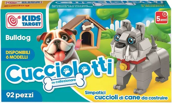 Mini constructor RS Toys Cucciolotti - Buldog, 92 piese