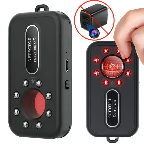 Mini detector camere video ascunse cu lanterna - K96