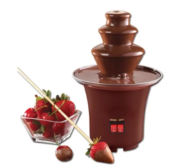 Mini fantana de ciocolata cu 3 nivele Fondue