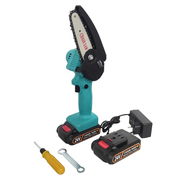 Mini fierastrau de mana, 2 acumulatori, 21V, 2000mAh, lama 10 cm