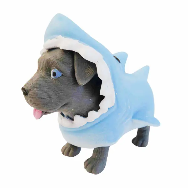 Mini figurina, Dress Your Puppy, Pitbul in costum de rechin, S1