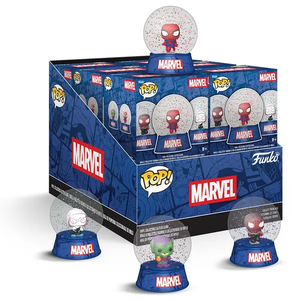 Mini figurina Funko Mini Snow Globes Marvel: Spider-Man, cutie blind, sortiment