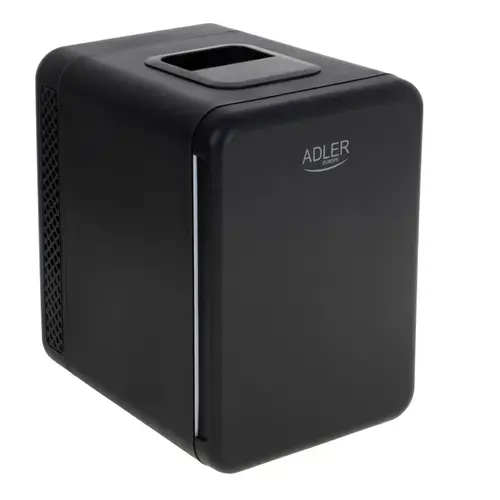Mini frigider Adler AD 8084, 12V/220V, 32-42 W, 4 L, Incalzire/Racire (Negru)