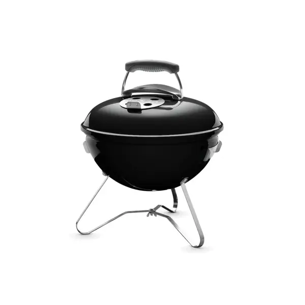 Mini gratar portabil camping Weber Smokey Joe Original pe carbuni negru