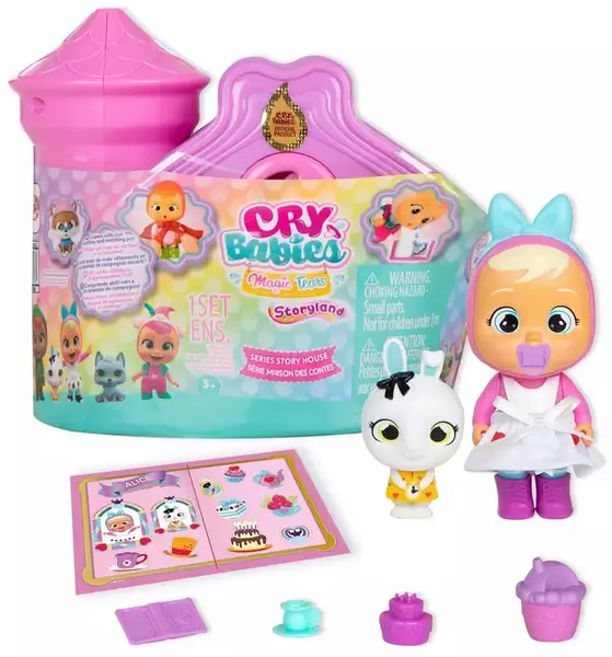 Mini Păpușă care plânge cu lacrimi IMC Toys Cry Babies Magic Tears - In casuta, gama larga