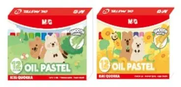 Mini pasteluri cu ulei M&G Kiki-Quokka - 12 culori