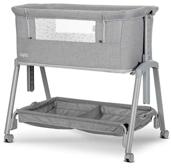 Mini pătuț 2 în 1 Lorelli Premium - Layla, Grey