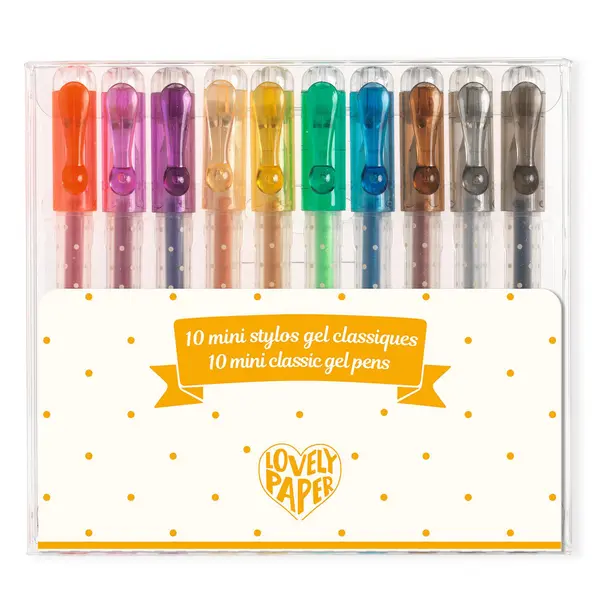 Mini pixuri cu gel Djeco - 10 buc, în cutie