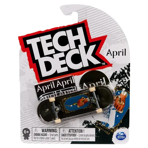 Mini placa skateboard Tech Deck, April Guy Mariano, 20142050