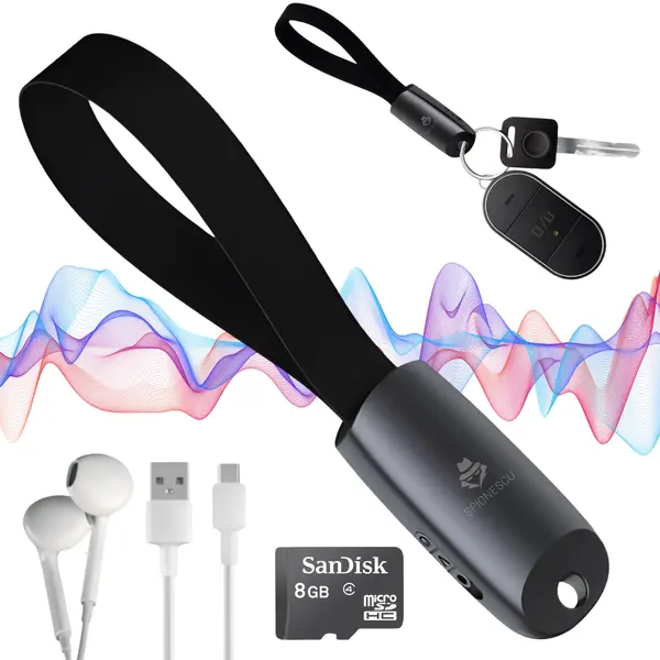 Mini reportofon cu microfon ascuns, activare vocala, MP3 Player, S26 - 32 GB