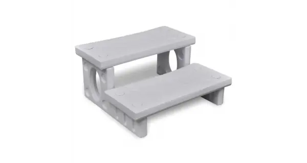 Mini scara alba pentru spa