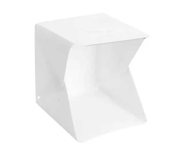 Mini studio foto BOMSTOM Portabil LED 20 x 20 cm Alb 1 banda LED