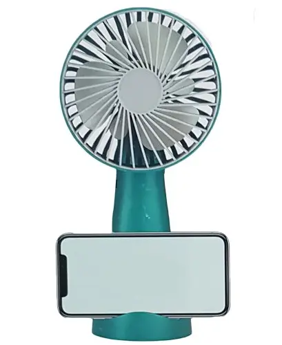Mini ventilator cu suport de telefon, cablu USB