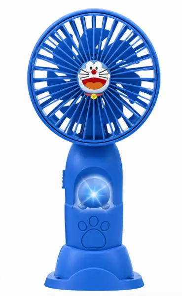 Mini ventilator de mana portabil pentru copii USB reincarcabil cu suport telefon BAIETEI