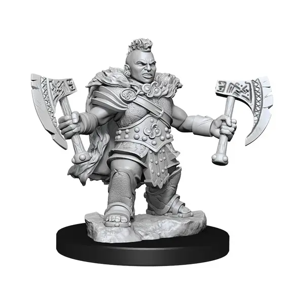 Miniatura Nepictata D&D Frameworks Dwarf Barbarian Female (W1)