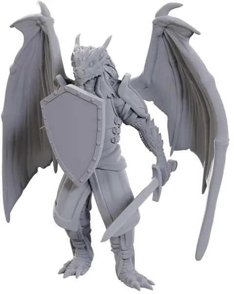 Miniatură Wizkids Games: Dungeons & Dragons - Dragonborn of Bahamut (Nolzur's Marvelous Unpainted Miniatures)