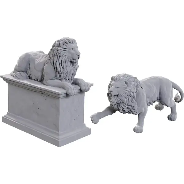 Miniaturi Nepictate Pathfinder Battles Deep Cuts - Stone Lion/Animated Stone Lion