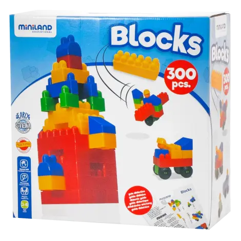 Miniland - Joc de constructii Caramizi 300