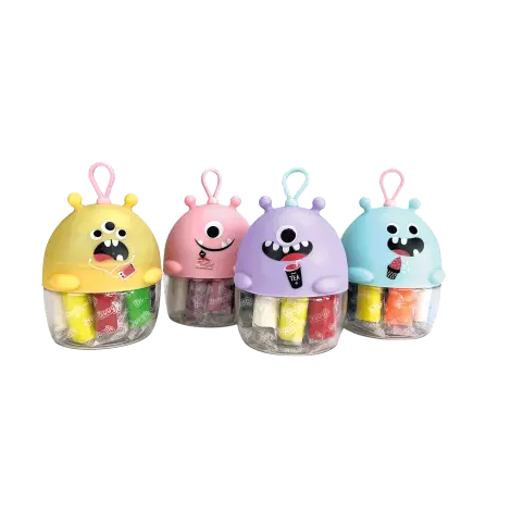 Miniset de modelaj cu 10 culori de plastilina usoara Monstruleti Portocaliu