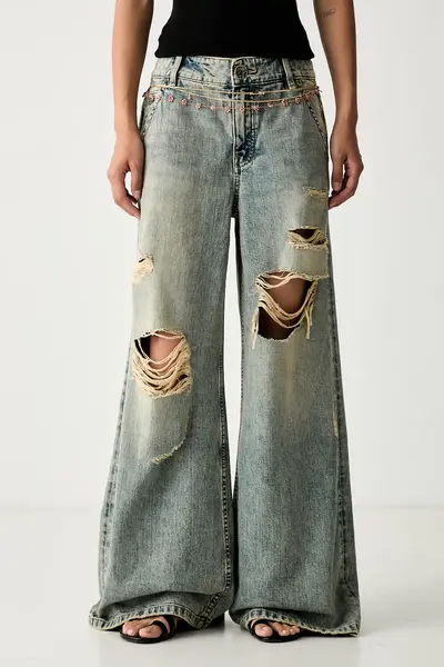 Miss Sixty blugi wide leg pentru femei