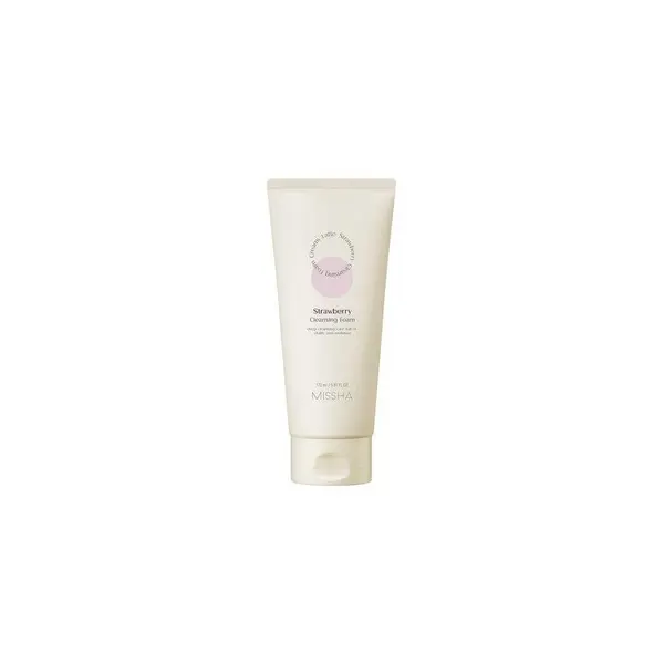 Missha Creamy Latte Cleansing Foam Spumă demachiantă pentru față Volum Strawberry