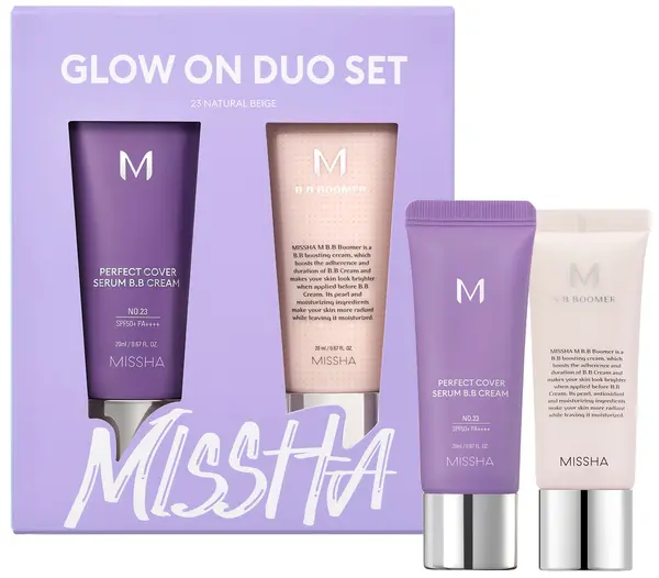 Missha Set - BB Cremă-ser №23 și Bază de machiaj, 2 х 20 ml