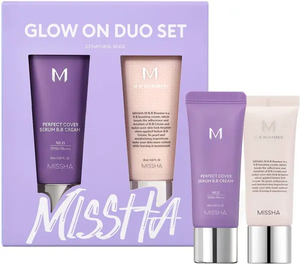 Missha Set - BB Cremă-ser №25 și Bază de machiaj, 2 х 20 ml