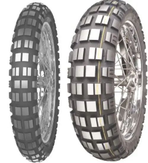 Mitas E-10 ( 140/80B17 TL 69T Roata spate, Marcaj M+S, Mischung Dakar, gelb )