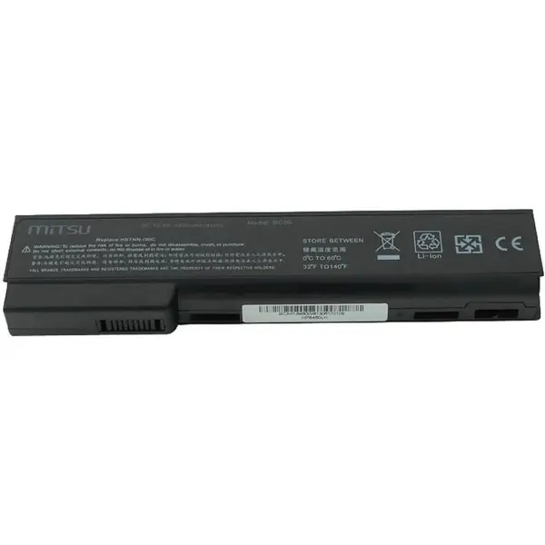 Mitsu Baterie Mitsu HP EliteBook 8460p, 8460w, 4400 mAh (48 Wh) ,10.8 - 11.1 Volt, Negru