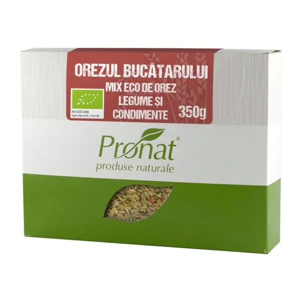 Mix BIO de Orez, Legume si Condimente, 350 g, Pronat